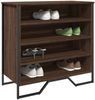 vidaXL Schuhregal, Holzwerkstoff, Braun Eichen-Optik, 80 x 38 x 78 cm, 848653 Bild 1