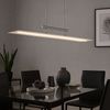 LED Hängeleuchte, chrom, satiniert, Höhenverstellbar, L 98,5 cm Bild 3