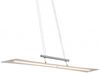 LED Hängeleuchte, chrom, satiniert, Höhenverstellbar, L 98,5 cm Bild 4