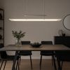 LED Hängeleuchte, chrom, satiniert, Höhenverstellbar, L 98,5 cm Bild 2