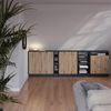 Küchenschrank für Dachschrägen R-Line Artisan-Eiche 60 cm mit 2 Schubladen, Schrankkorpus 60 cm Tiefe Vicco Bild 5
