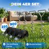 Monzana 4 Bodenanker Trampolin 42,5cm 5 Windungen 900kg Verstellbare Gurte Rostfrei Sicherung Set Erdanker Befestigung Bild 4
