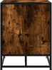 vidaXL Schuhbank Räuchereiche 80x40x53,5 cm Holzwerkstoff und Metall 849226 Bild 5