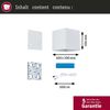 LED Akkuwandleuchte Nyara IP44 3000K 100x104mm 2x1W Weiß Bild 5