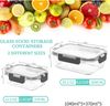 10er Pack Glas-Frischhaltedosen Set BPA-frei Luftdicht Vorratsbehälter Bild 2