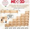 Modo24 Küchenregal Modular Holzregal für Gemüse Obst auf Rollen, Stapelbares Regalsystem, Kartoffelsteige, Küchenregal, Vorratsregal, Gemüseregal, 3 Farben Bild 3
