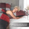 Malika Bettwäsche 135x200 + 80x80 cm atmungsaktiver Bettbezug, moderne Designs, Für Allergiker geeignet, pflegeleicht, angenehm weicher Stoff Bild 2