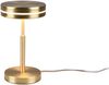 Kleine LED Tischleuchte FRANKLIN rund Messing, Höhe 25cm Bild 2