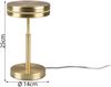 Kleine LED Tischleuchte FRANKLIN rund Messing, Höhe 25cm Bild 3