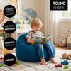 Lumaland Comfort Line Sitzsack Indoor, EPS Perlen Füllung, M, Dunkelblau, 80 x 50 x 70 cm, 120 l Bild 2