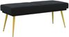 vidaXL Doppellagige Bank Schwarz 120 x 45 x 46 cm Samt 42038591 Bild 2