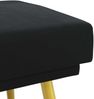 vidaXL Doppellagige Bank Schwarz 120 x 45 x 46 cm Samt 42038591 Bild 5
