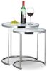 Relaxdays Satztische rund Milchglas Bild 1
