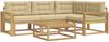 vidaXL Outdoor-Sofagarnitur 5 pcs Weiß und Beige 79 x 79 x 37 cm 3386417 Bild 2