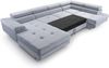 AX LIVING Arborio XL Wohnlandschaft XXL U Form Sofa Hellgrau 352 cm R Bild 3