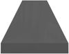 vidaXL Schweberegal Hochglanz-Grau 120x23,5x3,8 cm MDF 323799 Bild 5