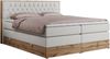 Boxspringbett AMORE KING, Doppelbett mit Multipocket-Matratze, Polsterbett mit Kopfstütze - 180 x 200 cm - Weiß Kunstleder - H4 Bild 4
