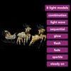 vidaXL LED-Rentier mit Schlitten Weihnachtsdeko 100 LEDs Outdoor Gold 329830 Bild 3
