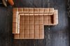 KAWOLA Sofa NELSON Ecksofa Leder cognac mit Hocker Recamiere links 72 x 216 x 321 cm Bild 5