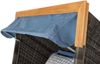 Strandkorb deVries PURE® Friesland Sylt XL - PE stone grey - Dessin 509 - inkl. Schutzhülle Bild 5