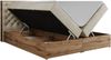 Boxspringbett mit Multipocket-Matratze und Zwei Bettkästen, Doppelbett mit Stauraum - ALBERO 3 - 200 x 200 cm - Beige Velours - H4 Bild 5
