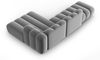 Micadoni Modulares Ecksofa offen Lupine 5-Sitzer Rechts Samtstoff Salvador Grau Bild 4