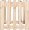 vidaXL Pflanzkübel Lattenzaun-Design 50x50x50 cm Massivholz Kiefer 832452 Bild 5