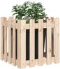 vidaXL Pflanzkübel Lattenzaun-Design 50x50x50 cm Massivholz Kiefer 832452 Bild 3