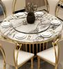 Luxus Runder Tisch Runde Tische Edelstahl Möbel Design Esszimmer Esstische Neu Bild 4