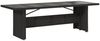 vidaXL Gartentisch mit Glasplatte Schwarz 240x90x75 cm Poly Rattan 365597 Bild 2