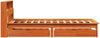 vidaXL Massivholzbett mit Regal ohne Matratze Wachsbraun 100x200 cm 3309817 Bild 5