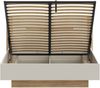 Forte EDWAL Bett Liegefläche 160 cm, modernes Bettgestell mit Stauraum unter dem Lattenrost, Holzwerkstoff, Kaschmir |Beige Holzdekor, 176,2 cm breit x 105,7 cm hoch x 206,6 cm tief Bild 4
