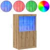 vidaXL LED-Sideboard Braun 60 x 37 x 100 cm Holzwerkstoff 863034 Bild 4