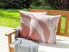 Gartenkissen 2er Set Abstraktes Muster CAMPEI 45 x 45 cm Rosa Bild 3