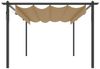 vidaXL Pavillon mit Ausziehbarem Dach 4x3 m Taupe 318539 Bild 3