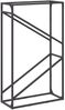 vidaXL Brennholzregal Schwarz 60x25x100 cm Kaltgewalzter Stahl 864327 Bild 2