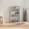 Wand-Schuhschrank, Schuhkipper für Flur, skandinavisch Betongrau 60x18x90 cm Holzwerkstoff Bild 3
