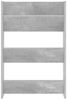 Wand-Schuhschrank, Schuhkipper für Flur, skandinavisch Betongrau 60x18x90 cm Holzwerkstoff Bild 5