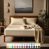 Carpe Sonno Feinjersey Bettlaken aus 100% Baumwolle, Creme,140- 160x200 cm Bild 2