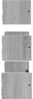 vidaXL 3-tlg. Wandregal-Set mit Stangen Grau Sonoma Holzwerkstoff 835447 Bild 5