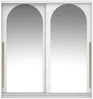 Vente-unique - ALVARENO Wardrobe and walk-in wardrobe Holz, Platte Weiß - B 60 cm x H 215 cm x L 200 cm Bild 3