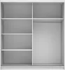 Vente-unique - ALVARENO Wardrobe and walk-in wardrobe Holz, Platte Weiß - B 60 cm x H 215 cm x L 200 cm Bild 5