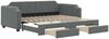 vidaXL Tagesbett Ausziehbar mit Schubladen Dunkelgrau 100x200 cm Stoff 3197676 Bild 2