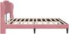 vidaXL Bettrahmen mit Kopfteil Rosa 200 x 200 cm Samt 42027944 Bild 5