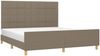 vidaXL Polsterbett mit Kopfteil Stoff Taupe 160x200 cm Bild 3