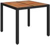 vidaXL 3-tlg. Garten-Essgruppe mit Kissen Schwarz Poly Rattan 3212906 Bild 5