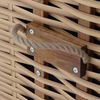 TRENDY by deVries 'Trend 10+' Strandkorb, Stoff 745, Geflecht natur, Akazienholz FSC® 100% Bild 3