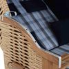 TRENDY by deVries 'Trend 10+' Strandkorb, Stoff 745, Geflecht natur, Akazienholz FSC® 100% Bild 2