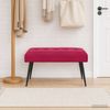 vidaXL Bank mit Knopfheftung Weinrot 80 x 40 x 46 cm Samt 42038520 Bild 4