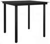 vidaXL 3-teiliges Garten-Esszimmerset aus schwarzem Polyrattanglas 3334583 Bild 5